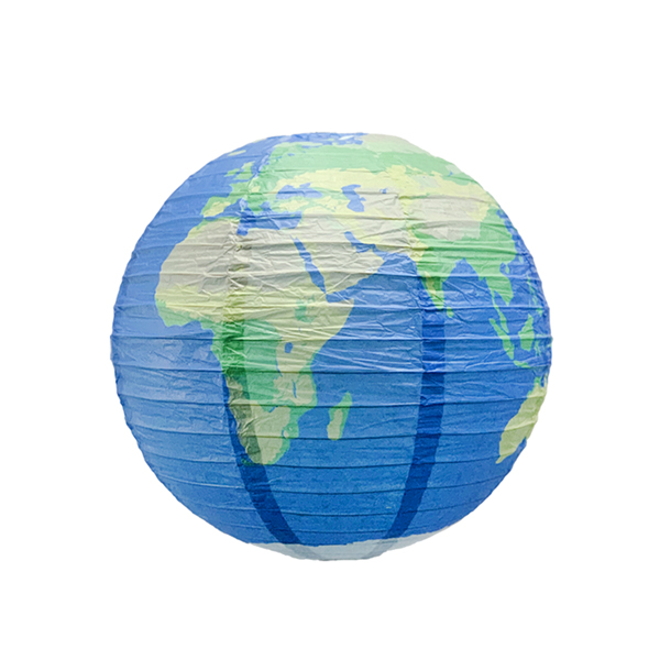 Paper Life - Spherical Paper Lanterns - 8 Planets Pattern - 30cm（11.8 inches） Diameter - Foldable - Handmade Ceiling Decor - Pendant lamp shade